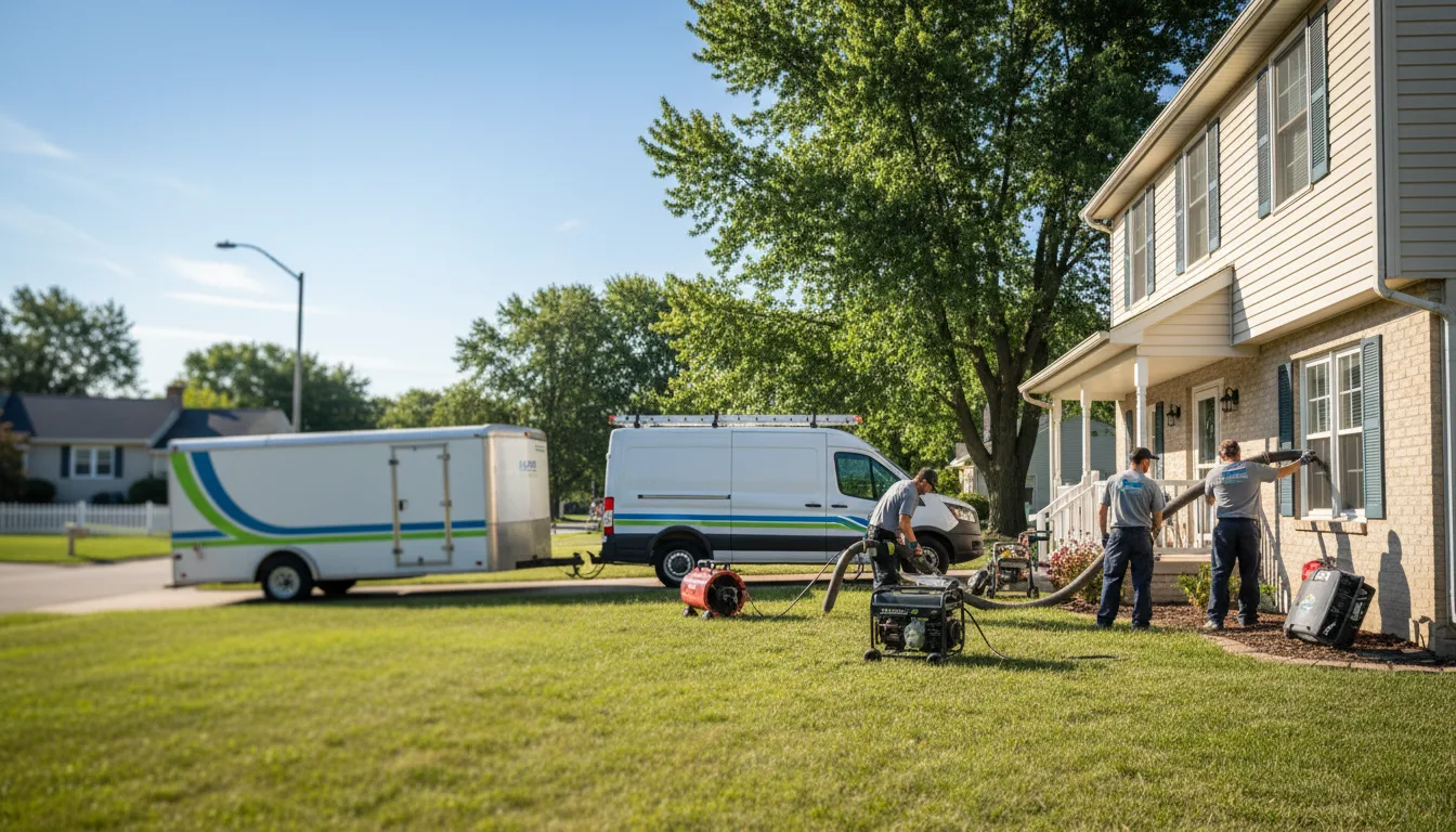 Flooded Basement Restoration And Cleanup With Repair in Hoopeston, IL near me